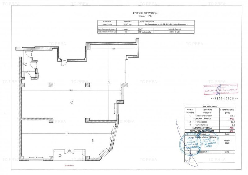 Tepes Voda nr. 66-72, spatiu comercial de vanzare.